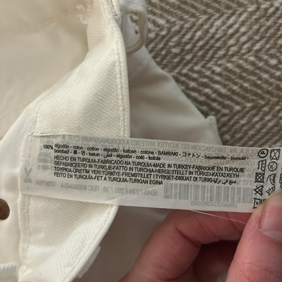 Zara Wide Leg White Pants - Picture 5 of 5